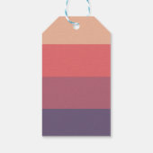 Herfst gekleurde strepen- cadeaulabel (Achterkant)