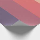 Herfst gekleurde strepen- cadeaupapier (Hoek)