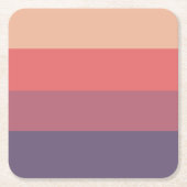 Herfst gekleurde strepen- kartonnen onderzetters (Voorkant)