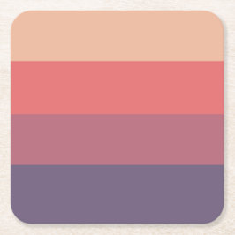 Herfst gekleurde strepen- kartonnen onderzetters