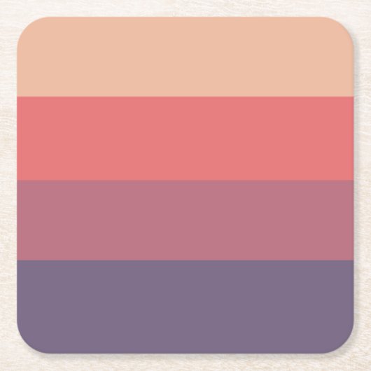 Herfst gekleurde strepen- kartonnen onderzetters (Voorkant)