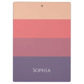 Herfst gekleurde strepen- klembord (Achterkant)