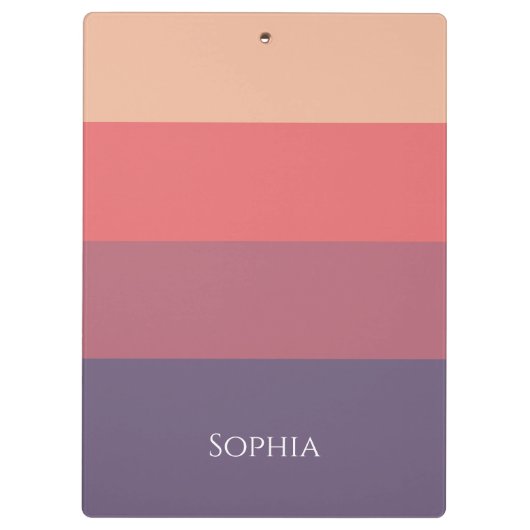 Herfst gekleurde strepen- klembord (Achterkant)