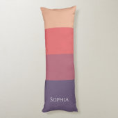 Herfst gekleurde strepen- lichaamskussen (Achterkant (Verticaal))