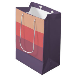 Herfst gekleurde strepen- medium cadeauzakje