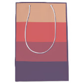 Herfst gekleurde strepen- medium cadeauzakje (Voorkant)