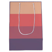 Herfst gekleurde strepen- medium cadeauzakje (Achterkant)