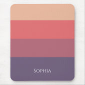 Herfst gekleurde strepen- muismat (Voorkant)