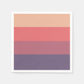 Herfst gekleurde strepen- servet (Voorkant)