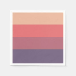 Herfst gekleurde strepen- servet