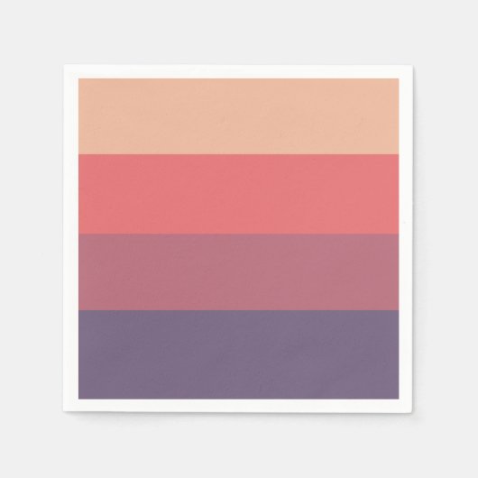 Herfst gekleurde strepen- servet (Voorkant)