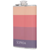 Herfst gekleurde strepen-sip in stijl dit najaar- heupfles (Links)