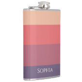 Herfst gekleurde strepen-sip in stijl dit najaar- heupfles (Rechts)