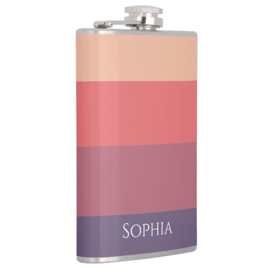 Herfst gekleurde strepen-sip in stijl dit najaar- heupfles (Rechts)