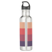 Herfst gekleurde strepen-sip in stijl dit najaar- waterfles  (Achterkant)