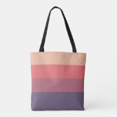 Herfst gekleurde strepen- tote bag (Achterkant)