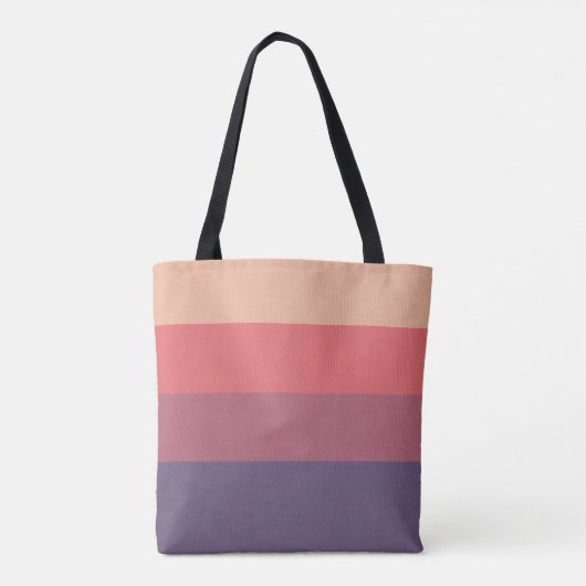 Herfst gekleurde strepen- tote bag (Achterkant)