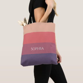 Herfst gekleurde strepen- tote bag