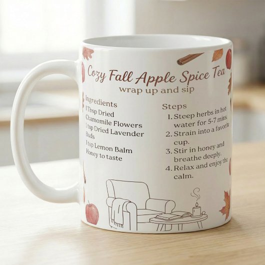 Herfst gekruide appelthee recept koffiemok