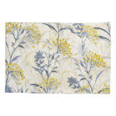 Herfst gele bessen bladeren, kleurrijk naadloos. kussensloop (Achterkant)