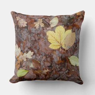 Herfst & Gele Bladeren Patroon Worp Kussen