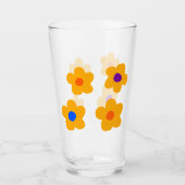 Herfst Gele Bloemen Glas (Voorkant)