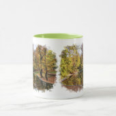 Herfst Gele Park Bomen Reflectie Mok (Midden)