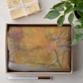 Herfst Gele Schets Kunst Bos Bladeren Berk Boom Tissuepapier (Geschenk)
