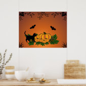 herfst, Gelukkig Halloween ! Poster (Keuken)
