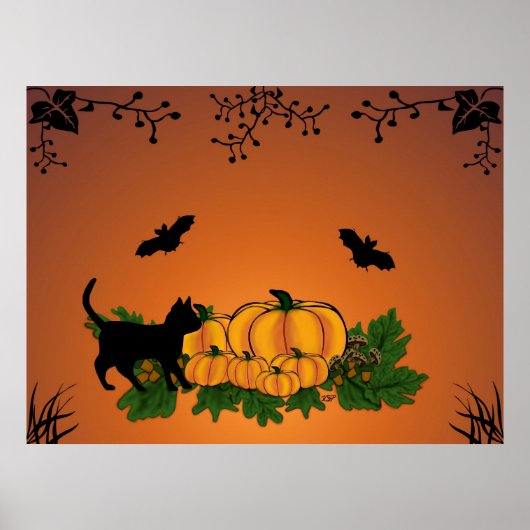 herfst, Gelukkig Halloween ! Poster (Voorkant)