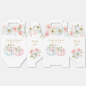 Herfst Gender onthulling pomkin Baby shower Bedankdoosjes (Ongevouwen)