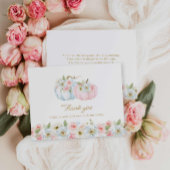 Herfst Gender onthulling pomkin Hartelijk dank Bedankkaart