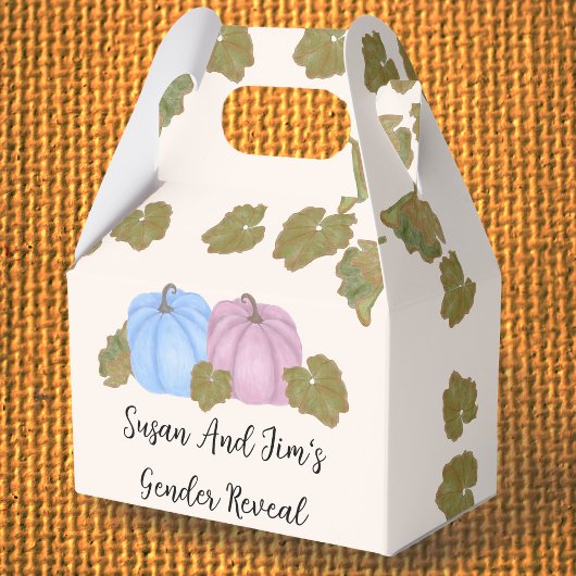 Herfst Gender Reveal Little Pumpkin Theme Bedankdoosjes