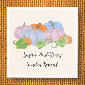 Herfst Gender Reveal Little Pumpkin Theme Napkins Servet