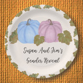 Herfst Gender Reveal Little Pumpkin Theme Papieren Bordje