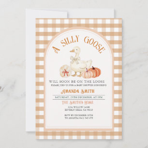 Herfst Genderneutraal Gekke Gans Baby shower Kaart