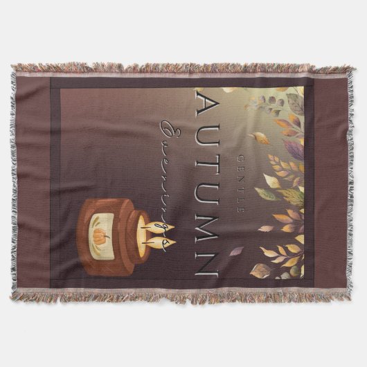 Herfst Gentle Evenings Blanket – Gezellige Herfst  Deken (Voorkant)