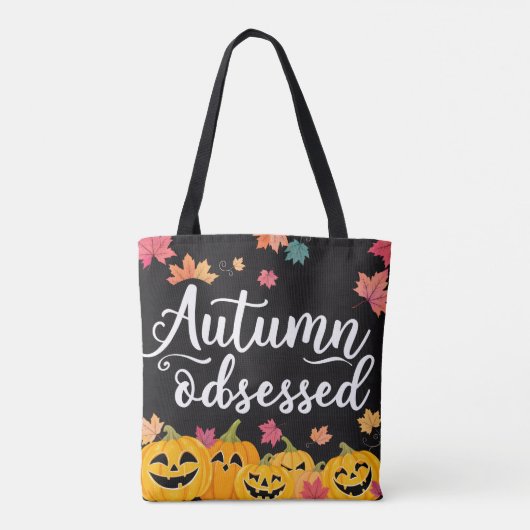 Herfst geobsedeerd Tas! Tote Bag (Achterkant)