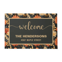 Herfst Gepersonaliseerde familienaam Welkom