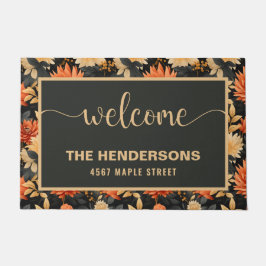 Herfst Gepersonaliseerde familienaam Welkom Deurmat