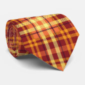 Herfst Geplaagd Weefsel Textuur Patroon-52627 Stropdas (Opgerold)