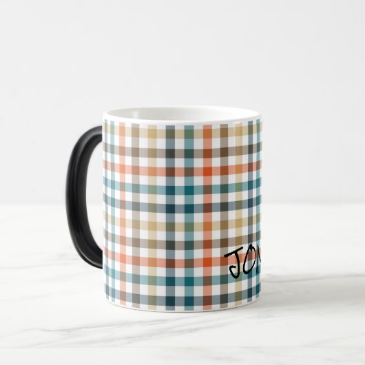Herfst Geplaste kleuren voor aangepaste naam Magische Mok (Voorkant links)