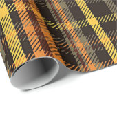 Herfst geruit cadeaupapier (Rol Hoek)