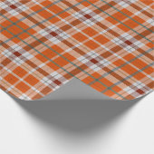 Herfst geruit cadeaupapier (Hoek)