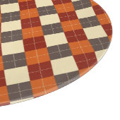 Herfst geruit dessin snijplank (Hoek)