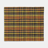 Herfst geruit fleece deken (Voorkant (Horizontaal))