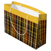 Herfst geruit groot cadeauzakje (Achterkant Gekanteld)