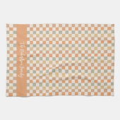 Herfst geruit patroon herfst geruit aangepaste naa theedoek (Horizontaal)