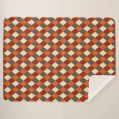 Herfst geruit patroon sherpa deken (Voorkant (horizontaal))