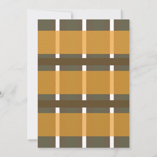 Herfst Geruite Bachelorette-weekenduitstap Itinera Kaart (Achterkant)